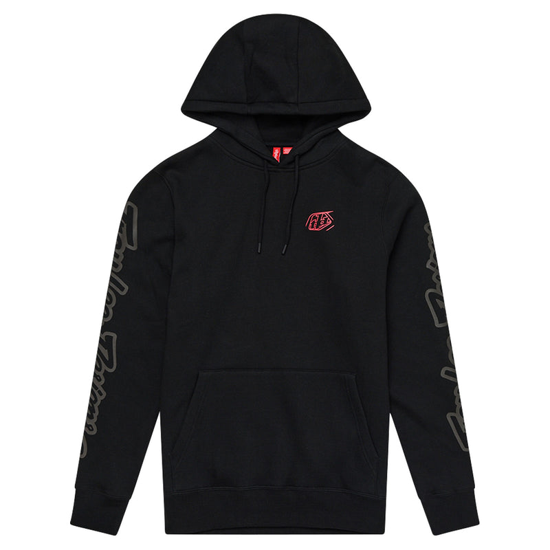Sweat à capuche noir de marque