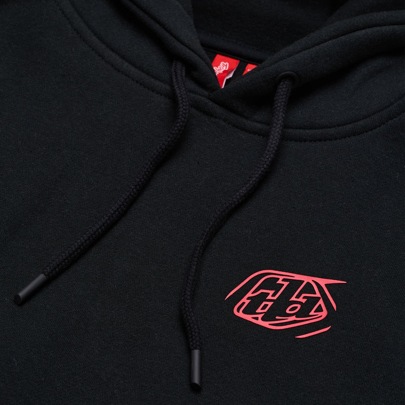 Sweat à capuche noir de marque