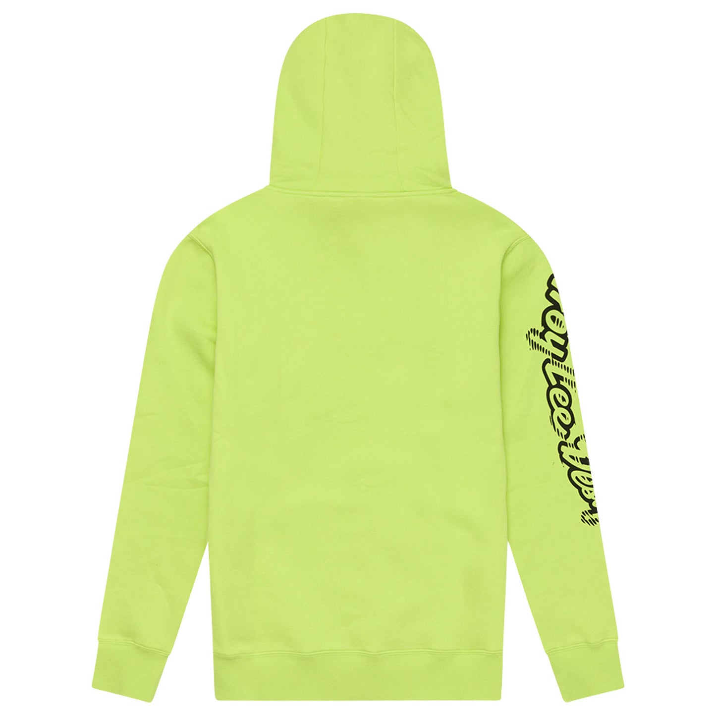 Sweat à capuche Peace Out jaune fluo