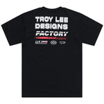 T-shirt à manches courtes noir de l'usine