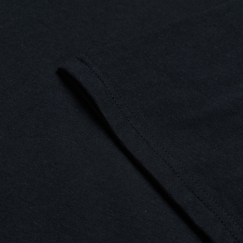 T-shirt à manches courtes noir de l'usine