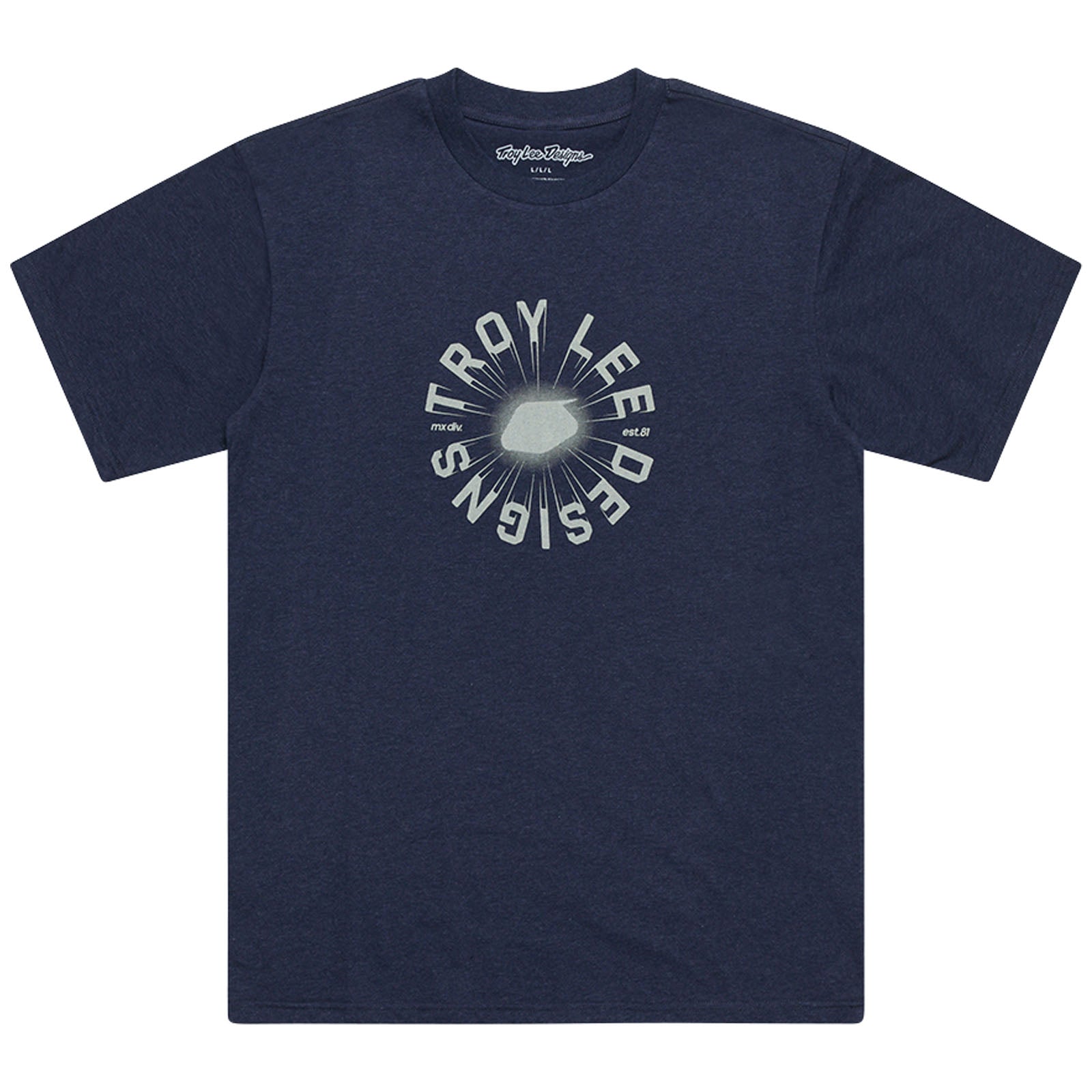 T-shirt à manches courtes Rotation Marine Gris chiné