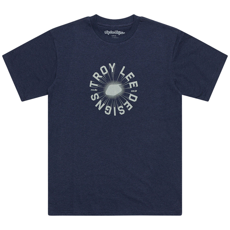 T-shirt à manches courtes Rotation Marine Gris chiné