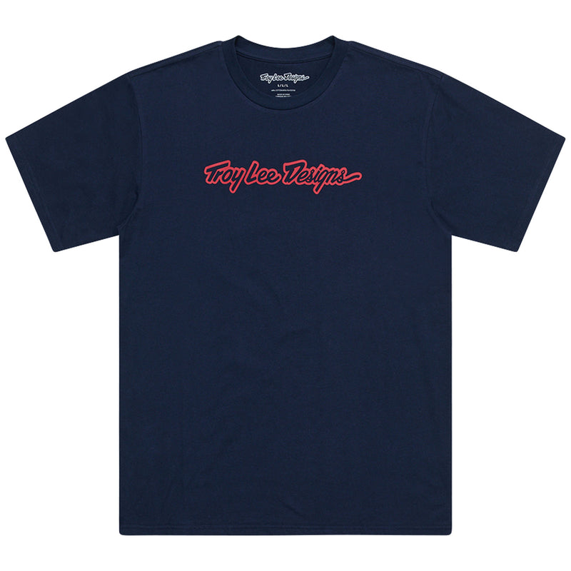 T-shirt à manches courtes bleu marine signature