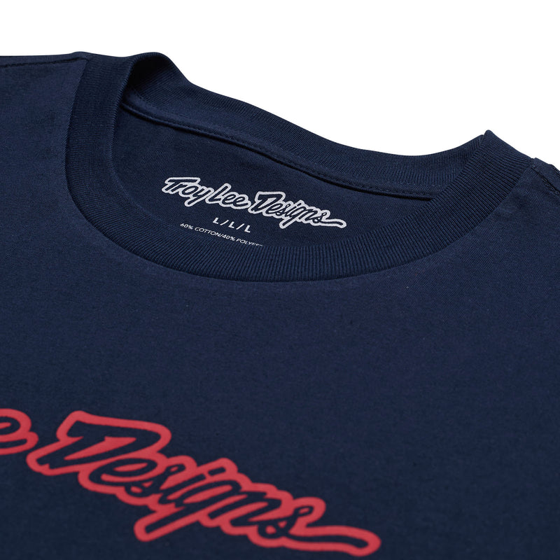 T-shirt à manches courtes bleu marine signature