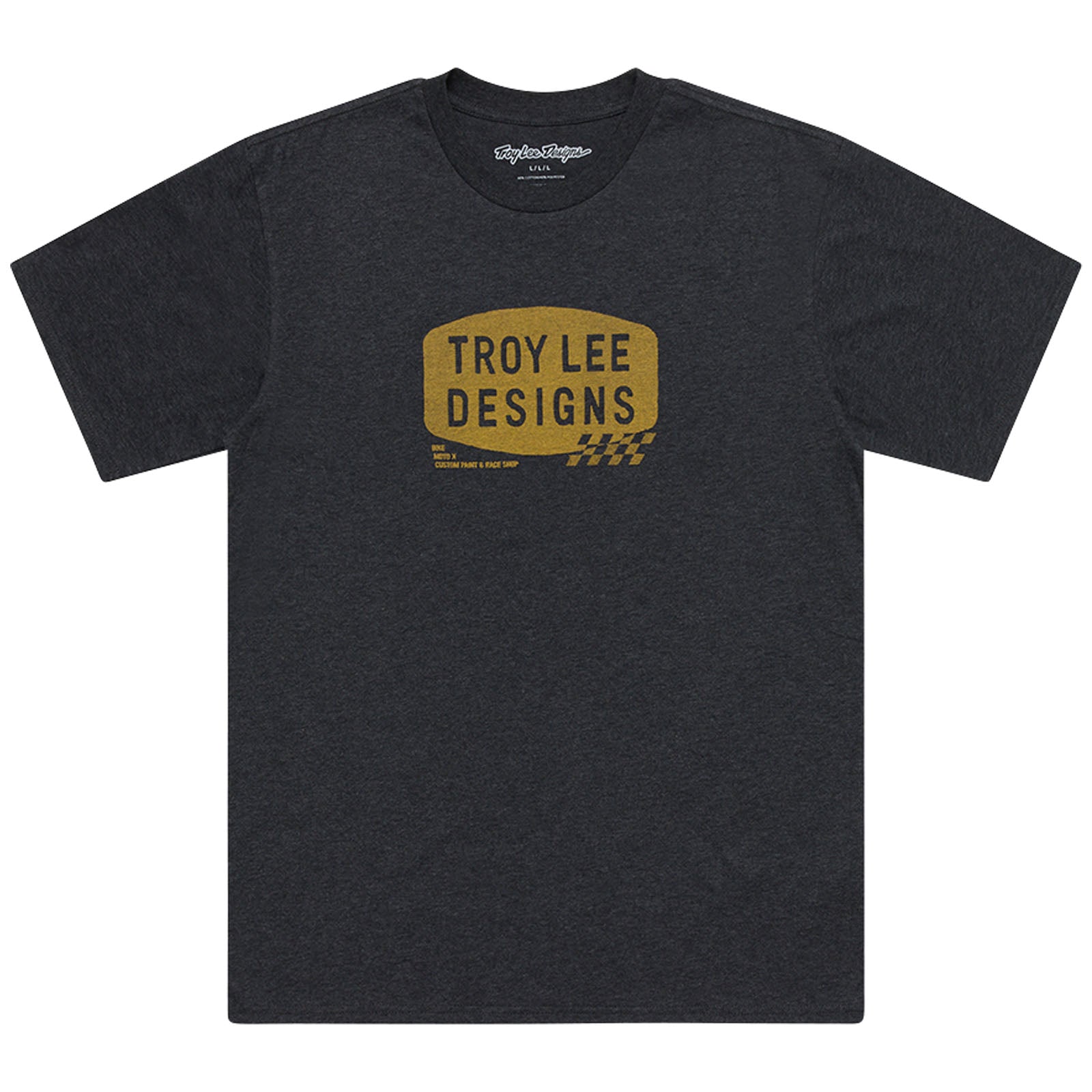 T-shirt à manches courtes noir chiné