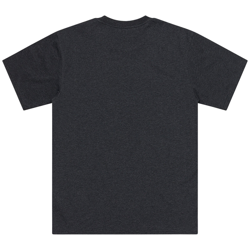 T-shirt à manches courtes noir chiné