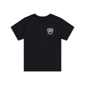 Womens Short Sleeve Tee Smiley Black
