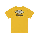 T-shirt à manches courtes pour jeunes, couleur or.