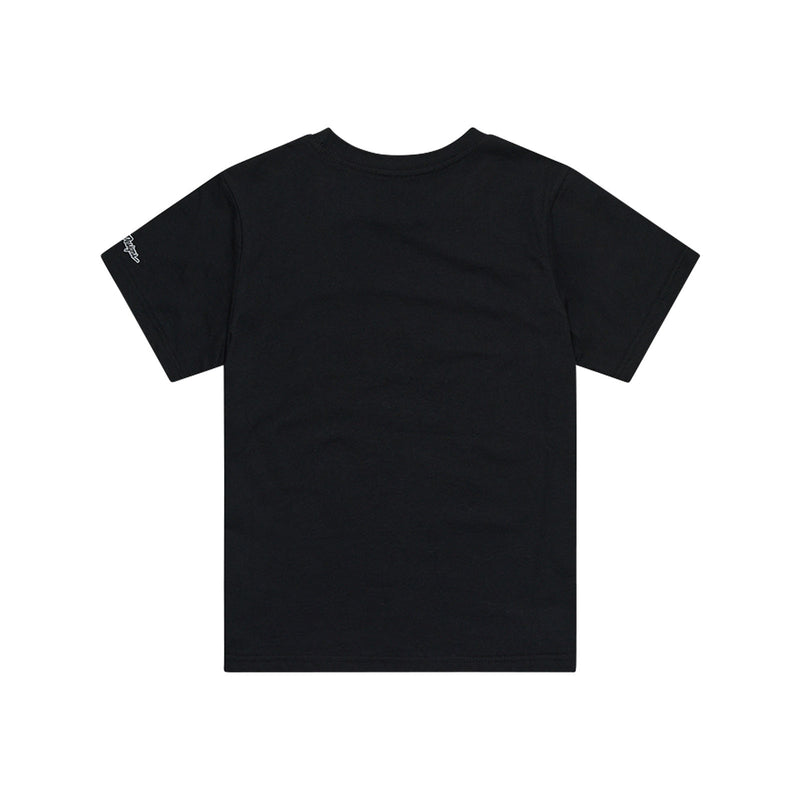 T-shirt à manches courtes pour jeunes avec badge noir