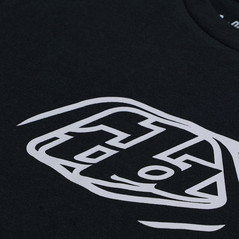 T-shirt à manches courtes pour jeunes avec badge noir
