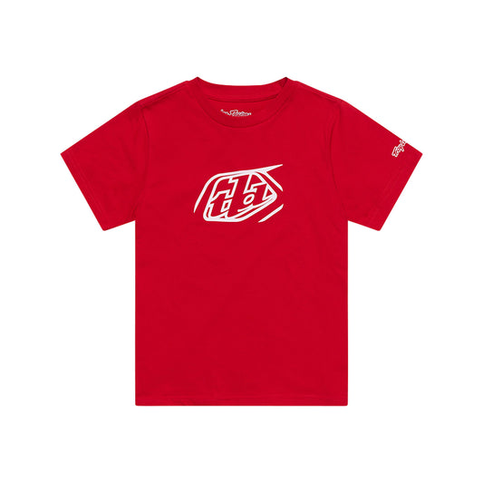 T-shirt à manches courtes pour jeunes avec badge rouge de l'équipe