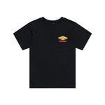 T-shirt à manches courtes pour enfant, noir carbone