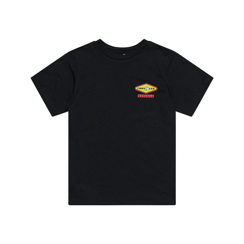 T-shirt à manches courtes pour enfant, noir carbone