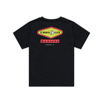 T-shirt à manches courtes pour enfant, noir carbone