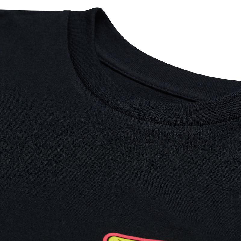 T-shirt à manches courtes pour enfant, noir carbone