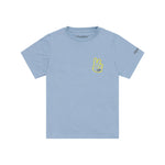 T-shirt à manches courtes pour jeunes Peace Out, bleu fumé