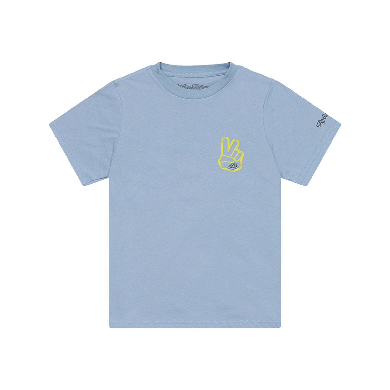 T-shirt à manches courtes pour jeunes Peace Out, bleu fumé