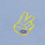 T-shirt à manches courtes pour jeunes Peace Out, bleu fumé
