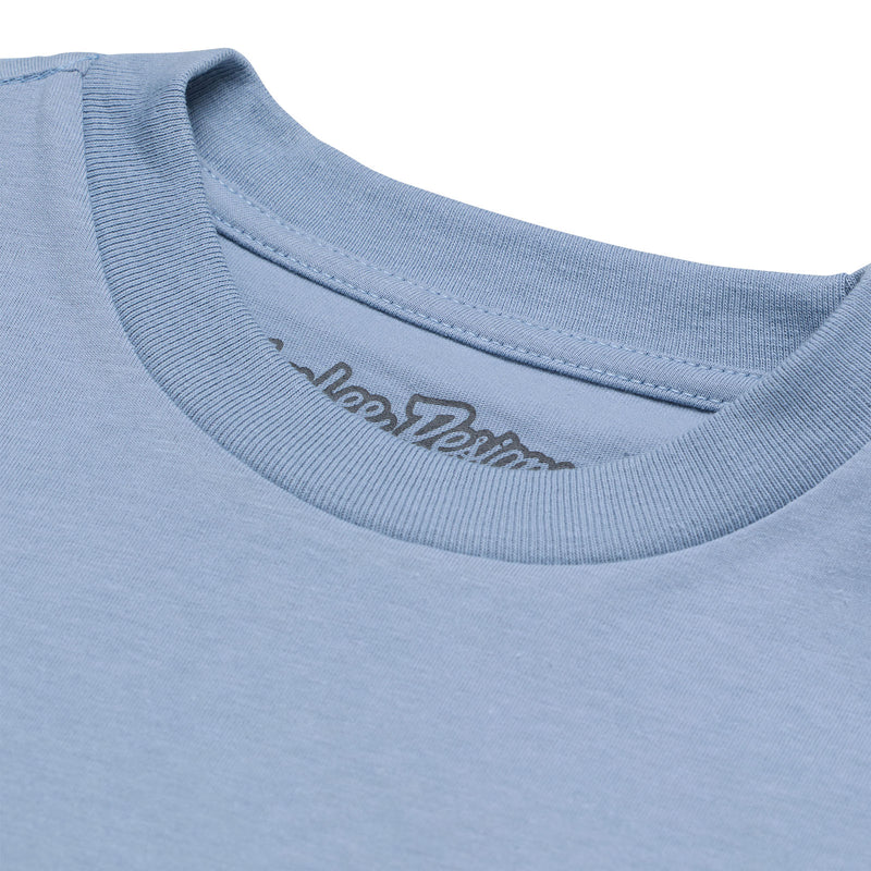 T-shirt à manches courtes pour jeunes Peace Out, bleu fumé