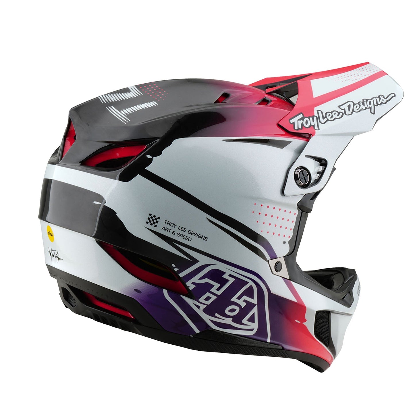 D4 Carbon Helmet Drip White