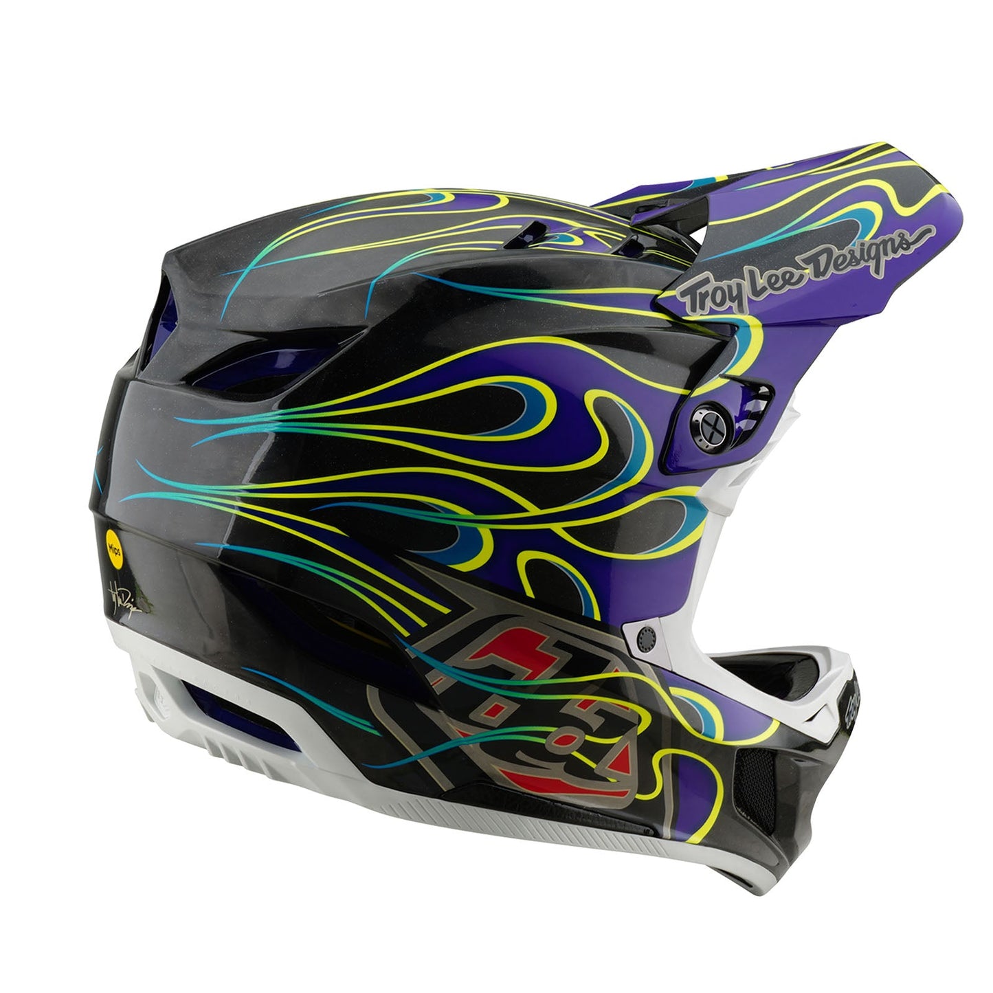 D4 Carbon Helmet Torched Black / Purple