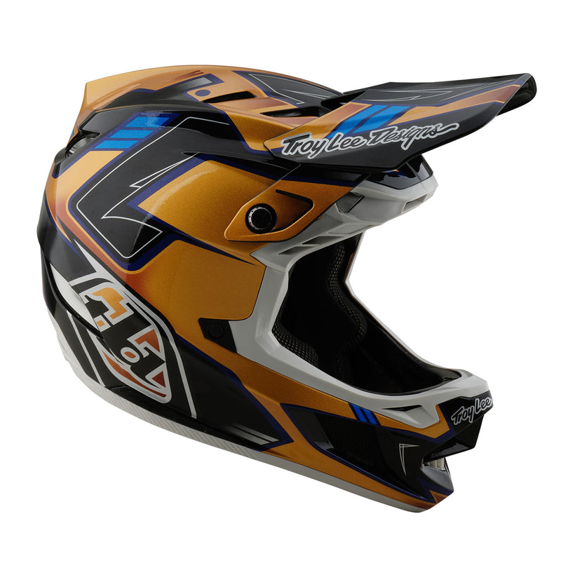 Casque composite D4 Noir royal / Or