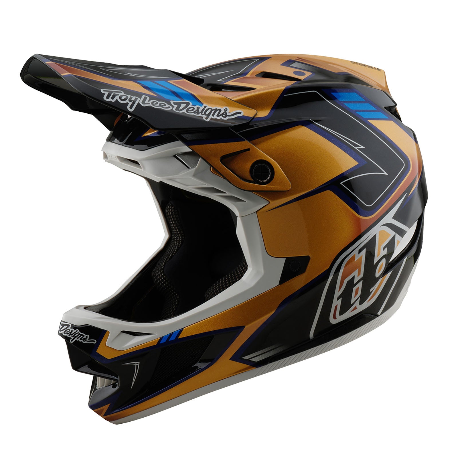 D4 Composite Helmet Royalty Black / Gold – Troy Lee Designs