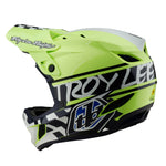 Casque D4 en polyacrylite Fifty-50 Marine / Jaune fluo