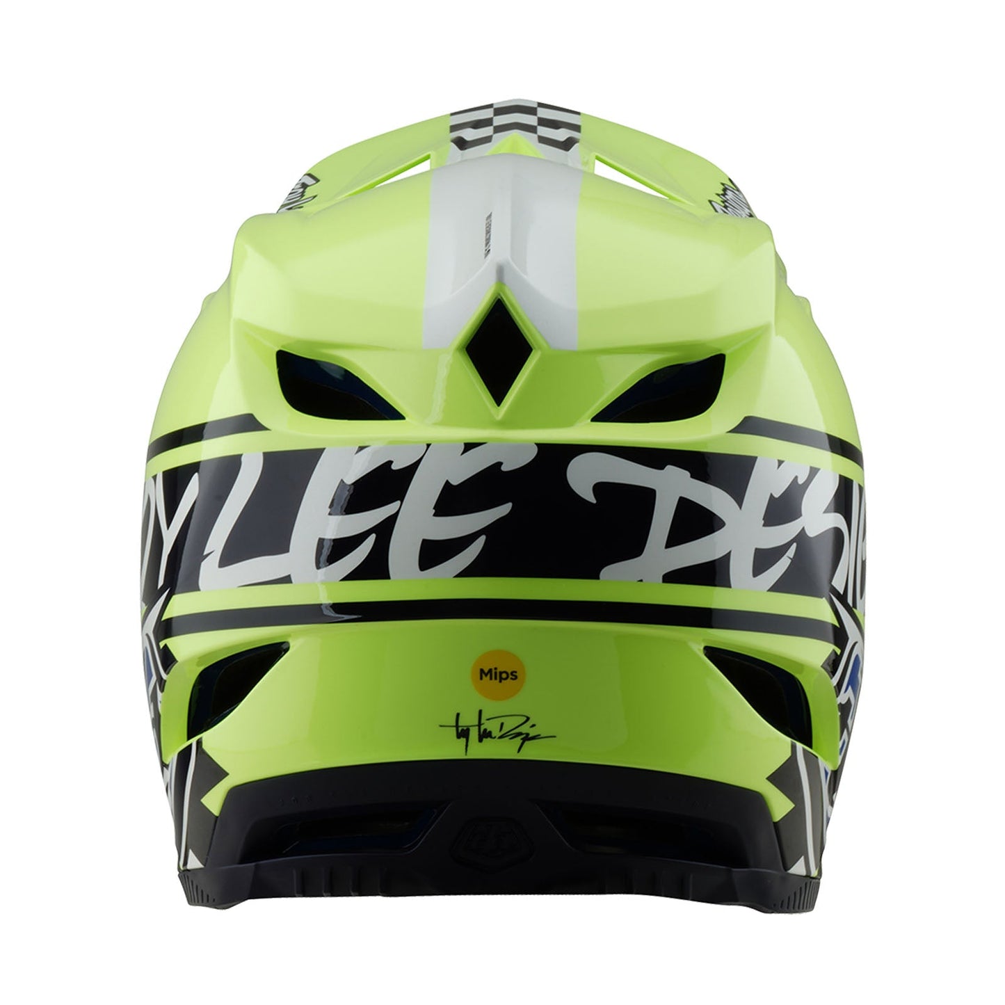 D4 Polyacrylite Helmet Fifty-50 Navy / Glo Yellow