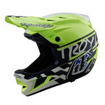 Casque D4 en polyacrylite Fifty-50 Marine / Jaune fluo