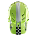 Casque D4 en polyacrylite Fifty-50 Marine / Jaune fluo