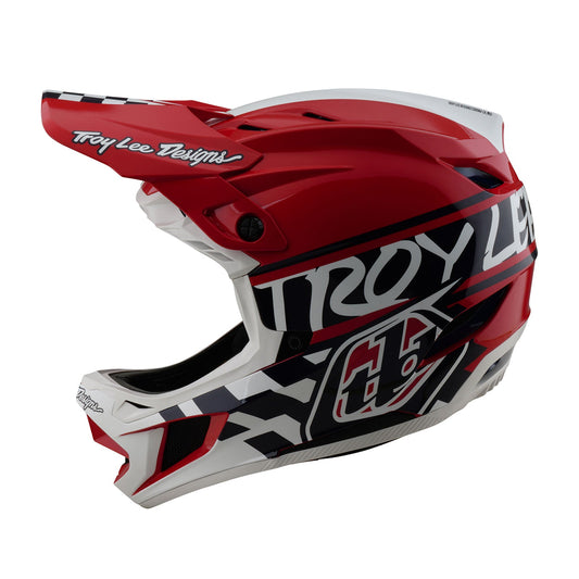 D4 Polyacrylite Helmet Fifty-50 White / Red