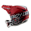 D4 Polyacrylite Helmet Fifty-50 White / Red