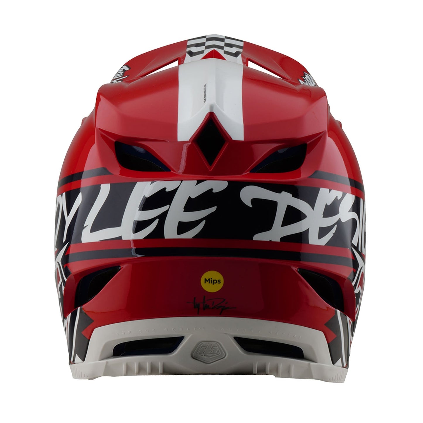 D4 Polyacrylite Helmet Fifty-50 White / Red