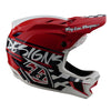 D4 Polyacrylite Helmet Fifty-50 White / Red