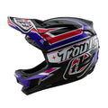 Casque D4 en polyacrylite noir linéaire