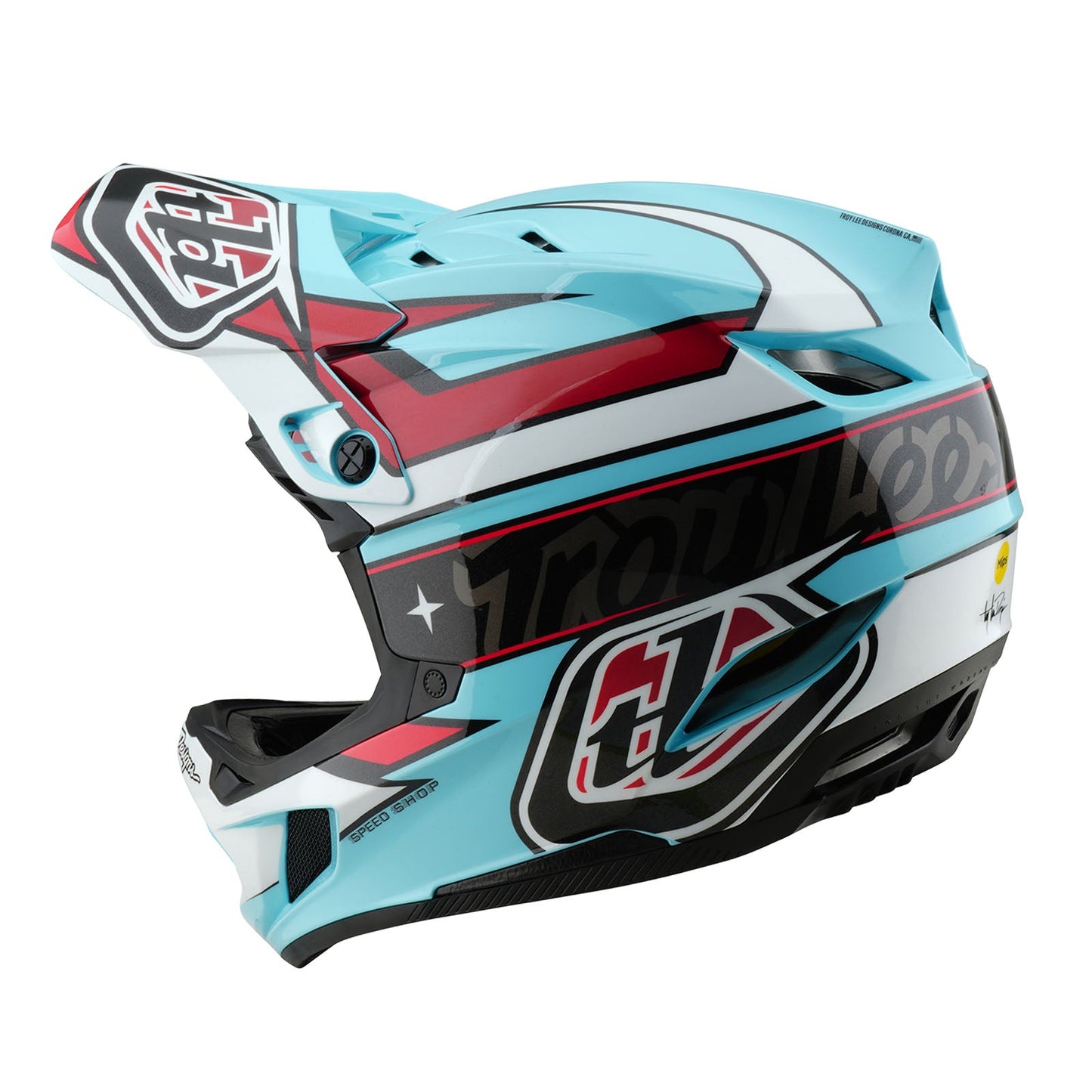 D4 Polyacrylite Helmet Linear Blue