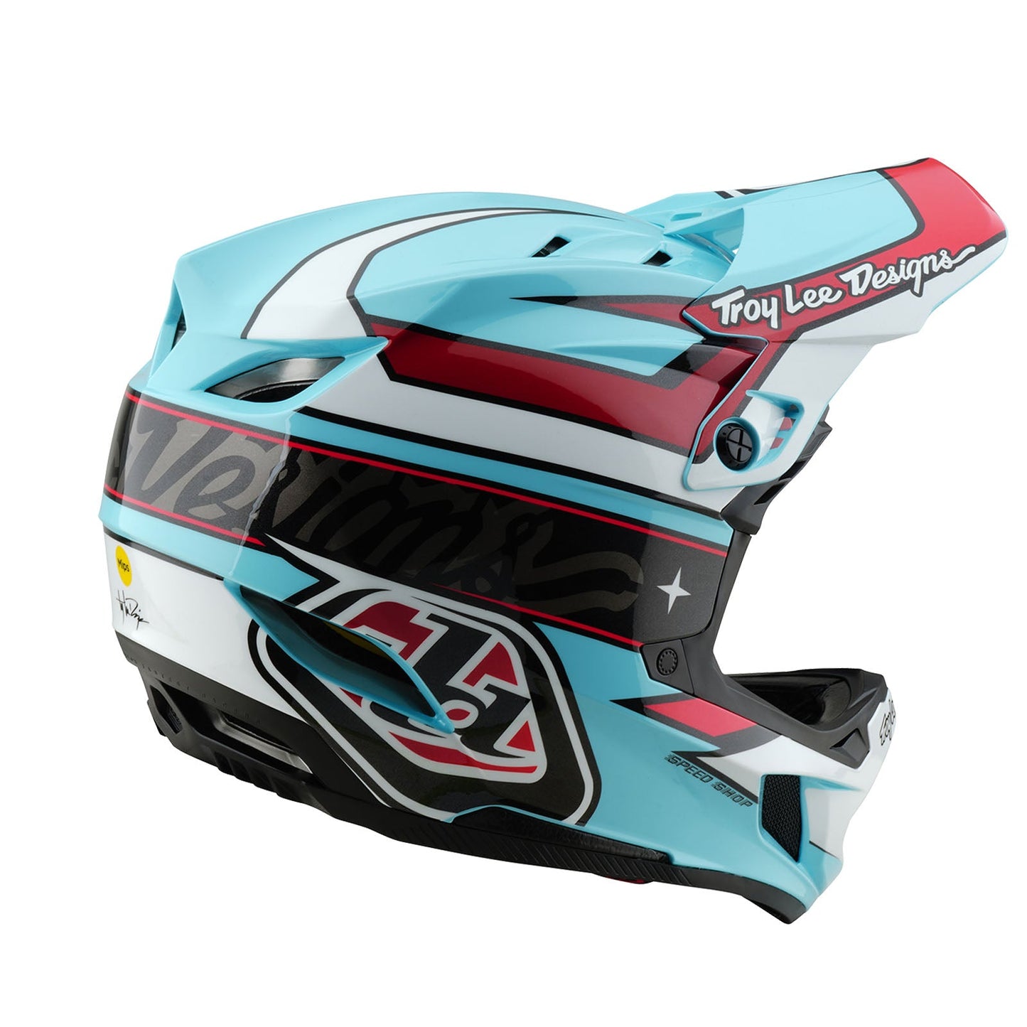 D4 Polyacrylite Helmet Linear Blue