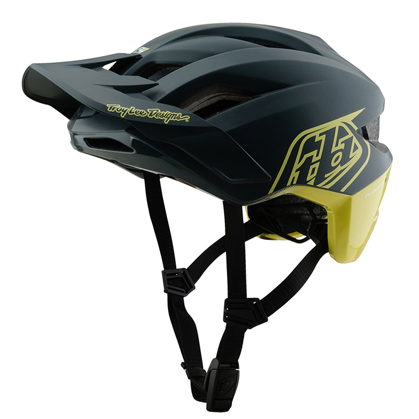 Flowline SE Helmet Badge Gray / Glo Yellow