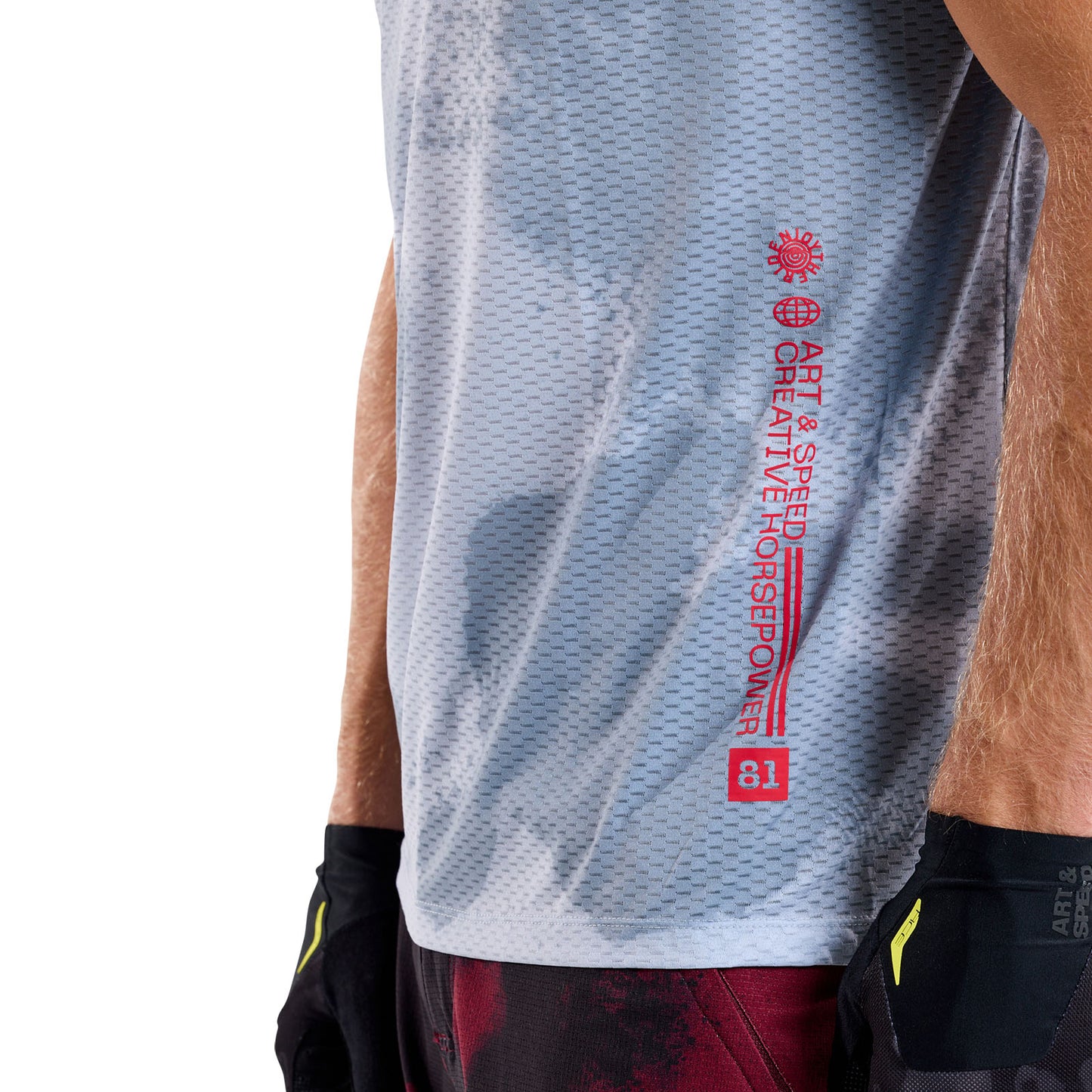 Maillot à manches courtes Skyline Air évasé en béton