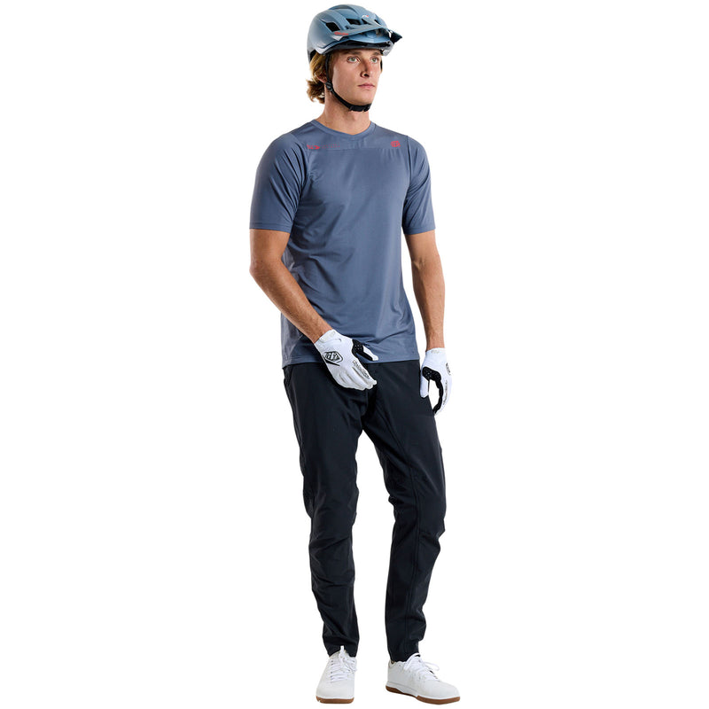 Maillot à manches courtes Skyline Mono Steel Blue