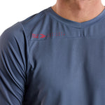 Maillot à manches courtes Skyline Mono Steel Blue