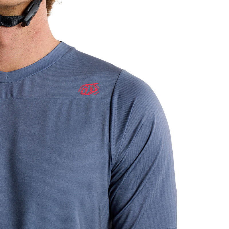 Maillot à manches courtes Skyline Mono Steel Blue