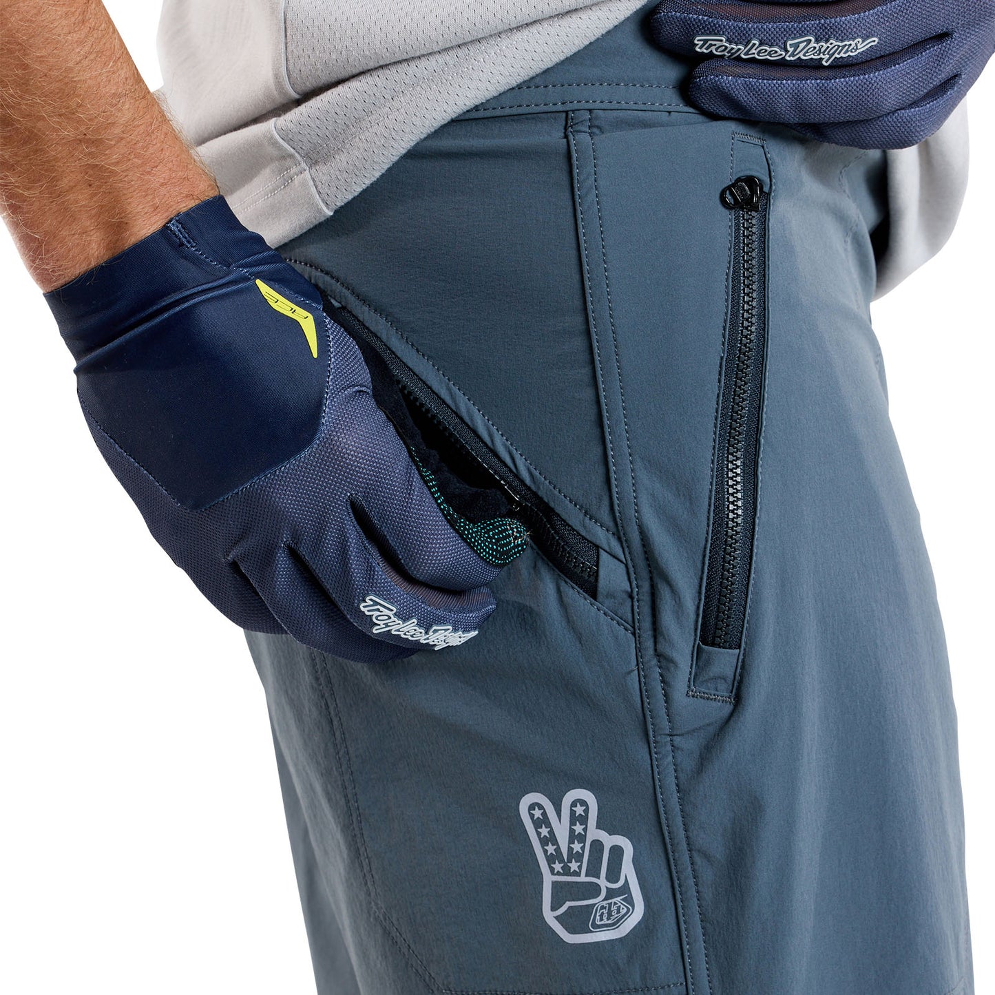 Short de randonnée Skyline avec doublure Mono Steel Blue