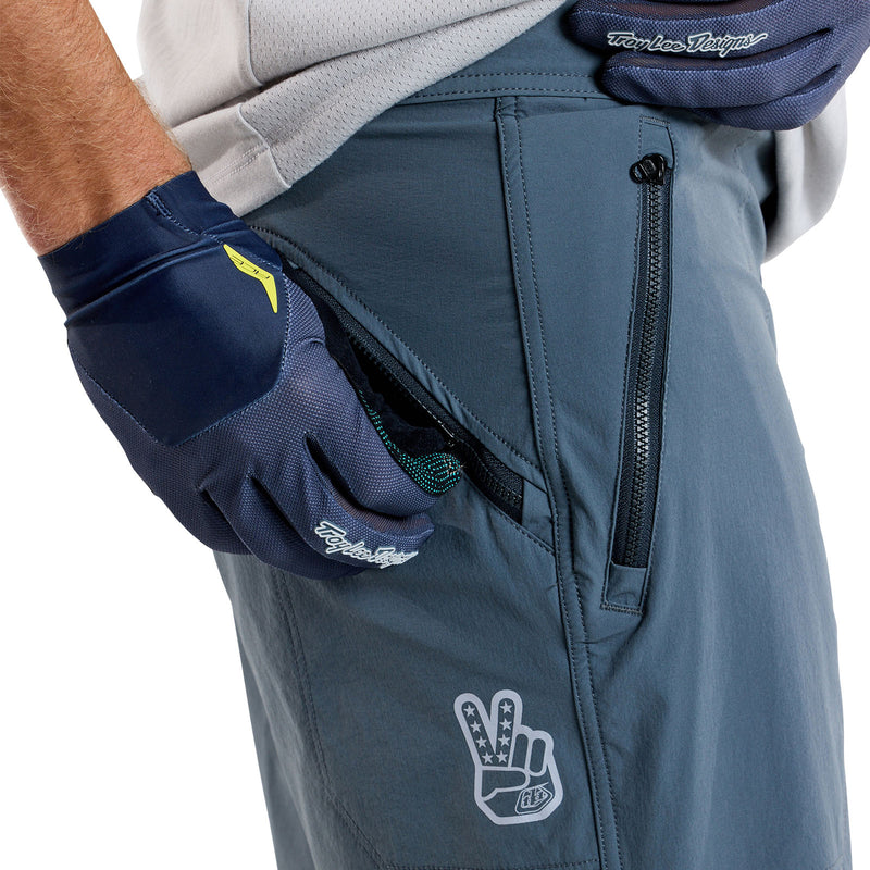 Short de randonnée Skyline avec doublure Mono Steel Blue