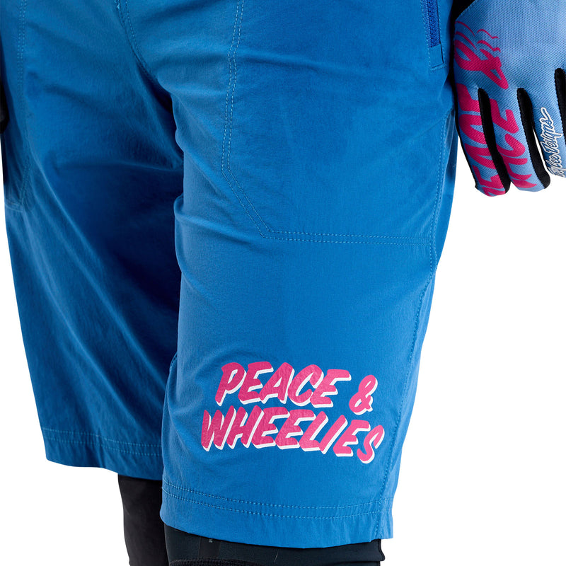 Short Skyline Trail avec doublure, couleur cobalt délavé