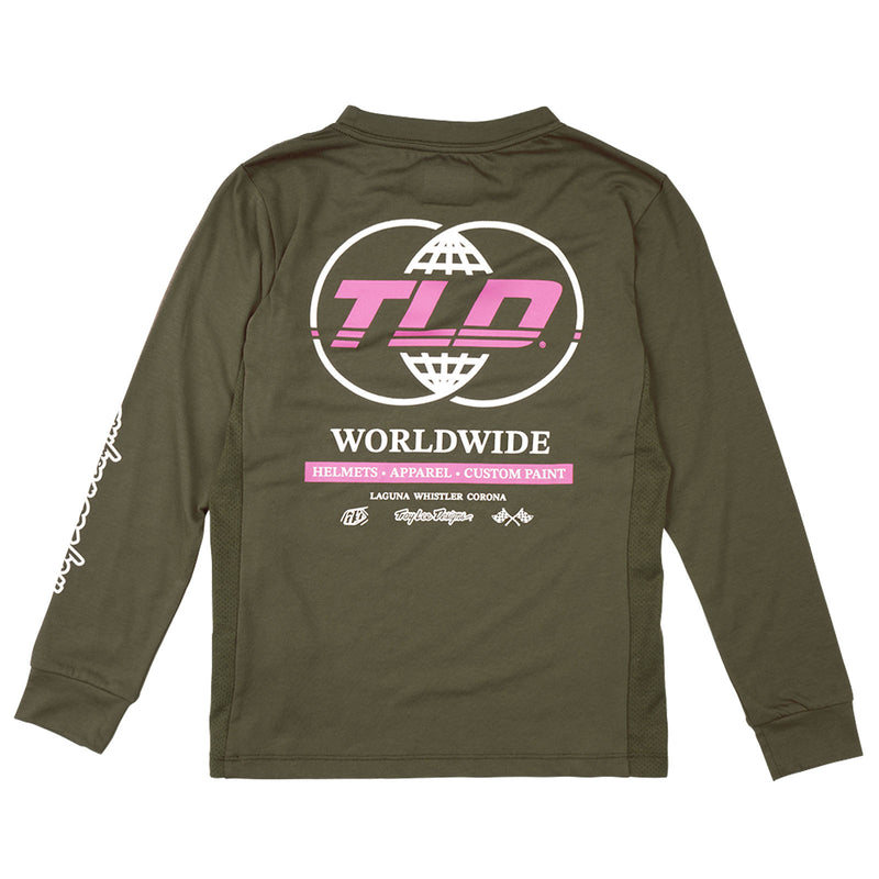 T-shirt à manches longues pour jeunes Skyline Ride Worldwide Caper