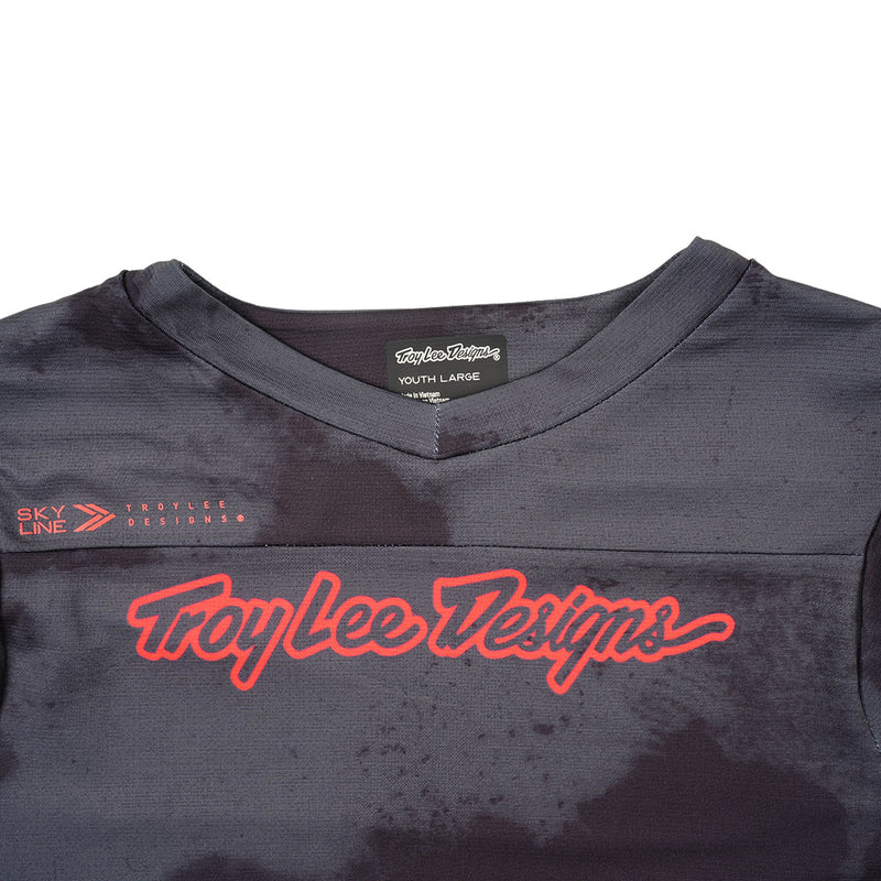 Youth Skyline Short Sleeve Jersey Flared Carbon