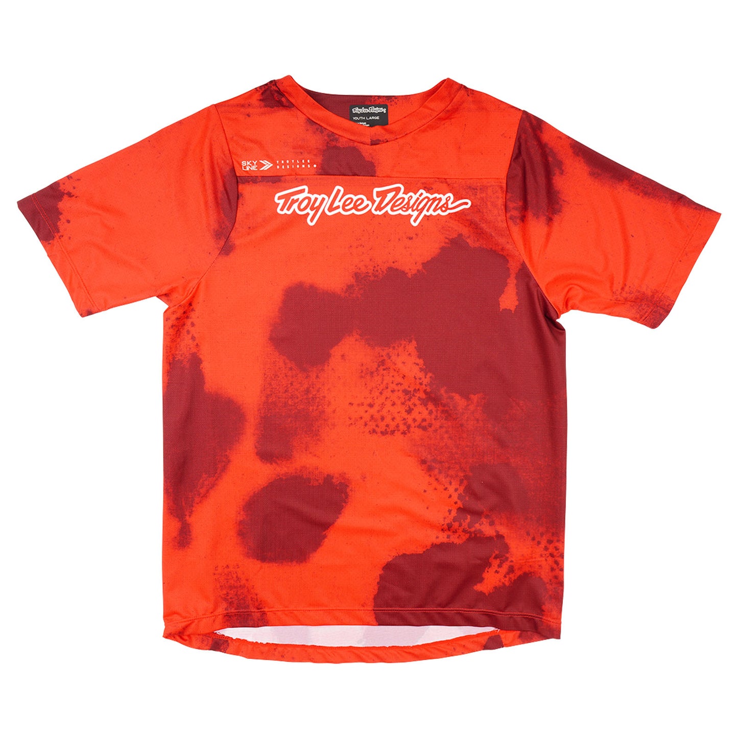 Youth Skyline Short Sleeve Jersey Flared Fiery Red